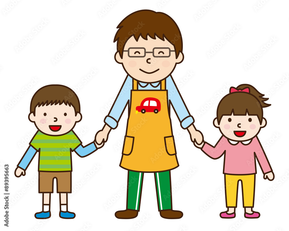 保育士と子どもたち 保育士と子どもたち