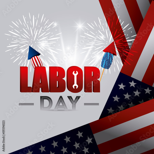 Labor day USA design.