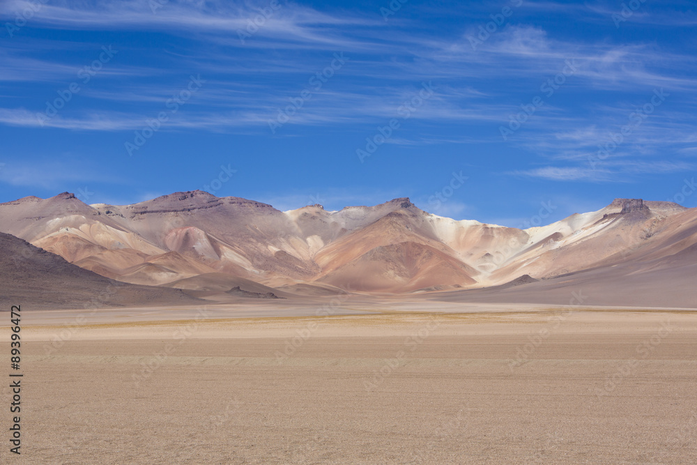 Atacama Mountain with blue sky in Eduardo Avaroa Park Atacama Mountain with blue sky in Eduardo Avaroa Park