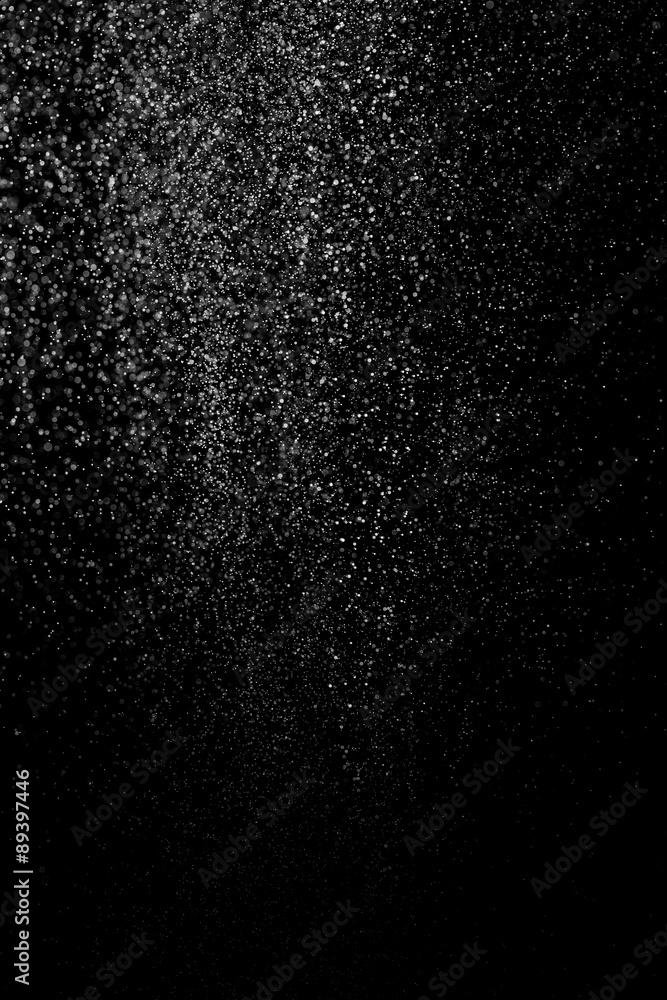 Obraz premium Drops of water on a black background. Texture.