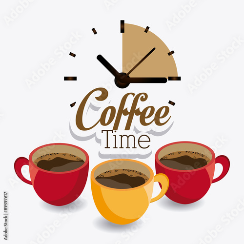 Coffee time design.