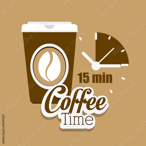 Coffee time design.