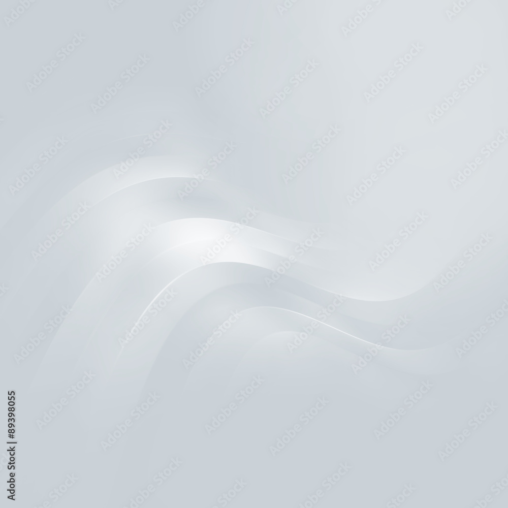 Light smooth wavy background - abstract christmas sledge trail in snow
