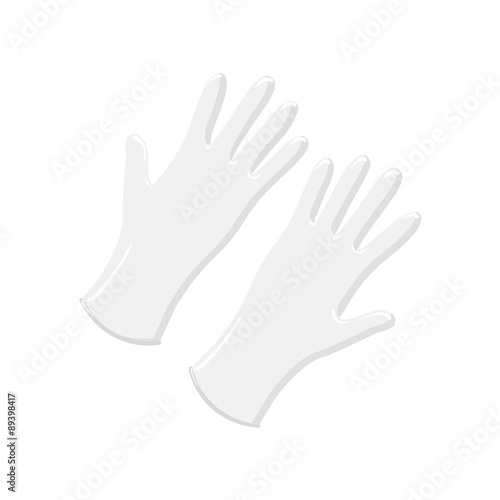 ゴム手袋 白 Stock イラスト Adobe Stock