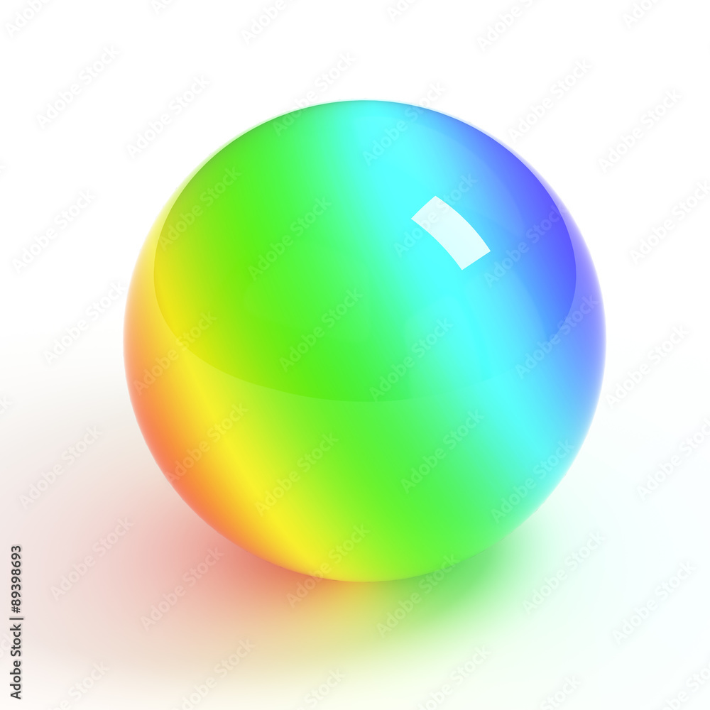 Rainbow ball isolated with clipping path Rainbow ball isolated with clipping path