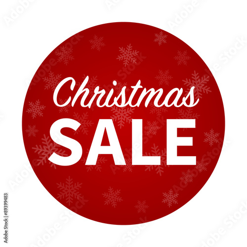 Merry Christmas sale promotion hanging display poster / sticker