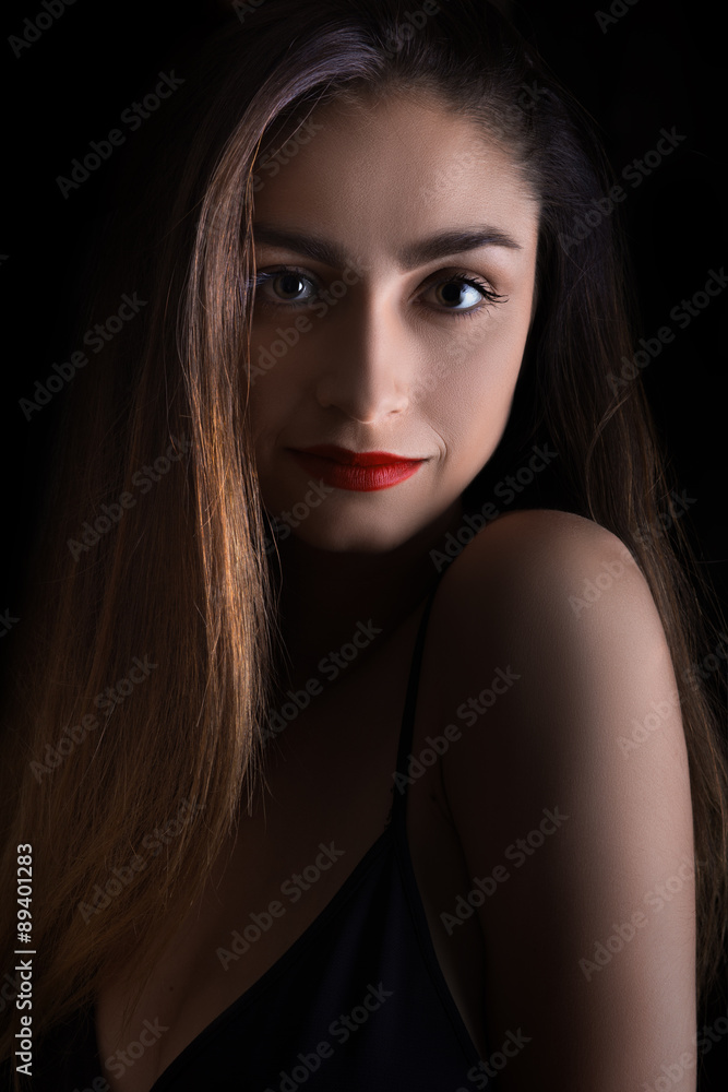 Fototapeta premium sensual smiling woman