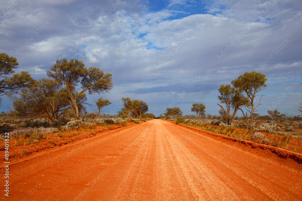 Outback road - obrazy, fototapety, plakaty 