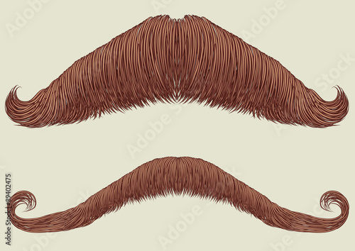Mustaches for man.Vector collection for man portrait