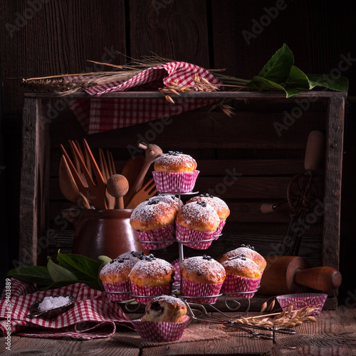 blueberries muffins photo