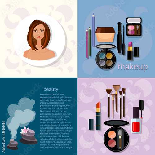 Beauty fashion concept makeup products professional make-up 