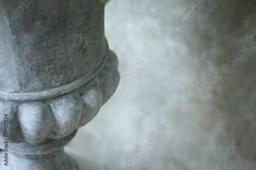 close up image of stone pot plant