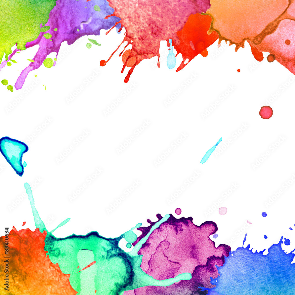 abstract hand drawn watercolor blot background