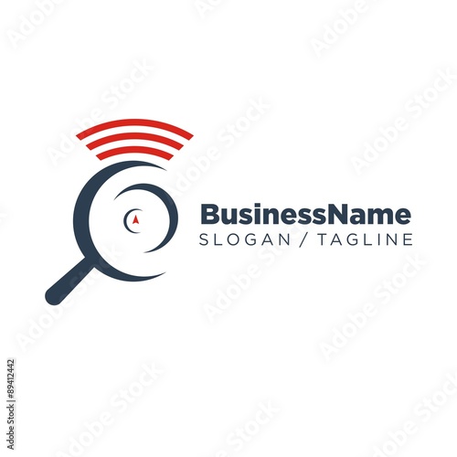 Search vector logo icon