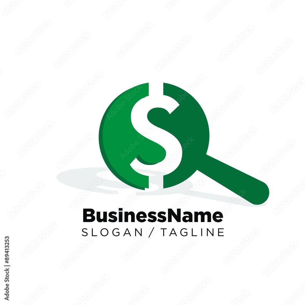 Fototapeta premium Search vector logo icon