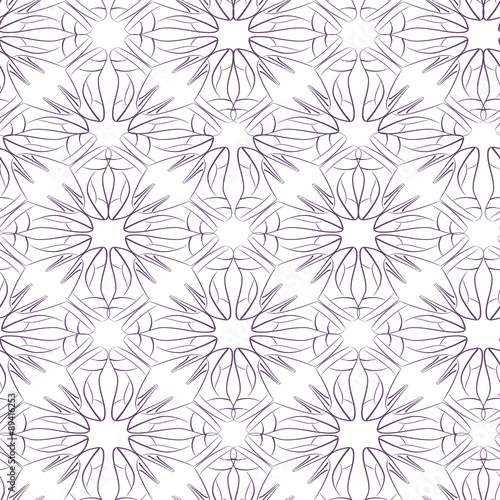 Vector seamless pattern of stylized women's shoes. Monochrome