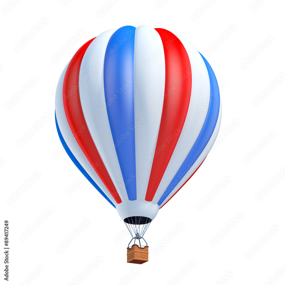 Naklejka premium air balloon 3d illustration