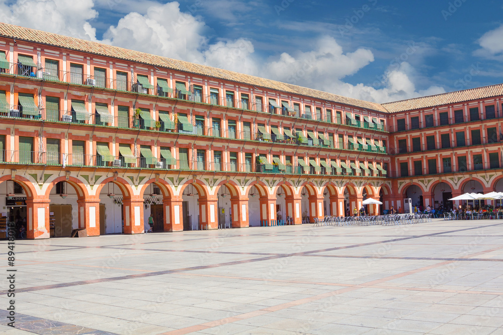 Fototapeta premium Famous Plaza de la Corredera from the year 1683 in Cordoba, Spain