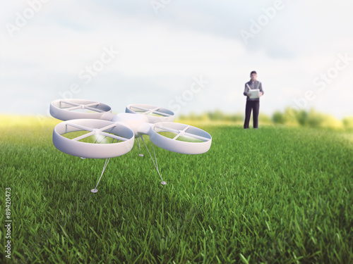 Flying a quadcopter
