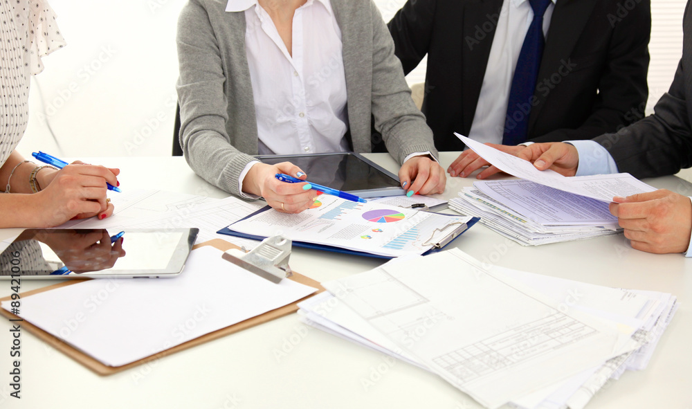 Diverse Business People on a Meeting Diverse Business People on a Meeting