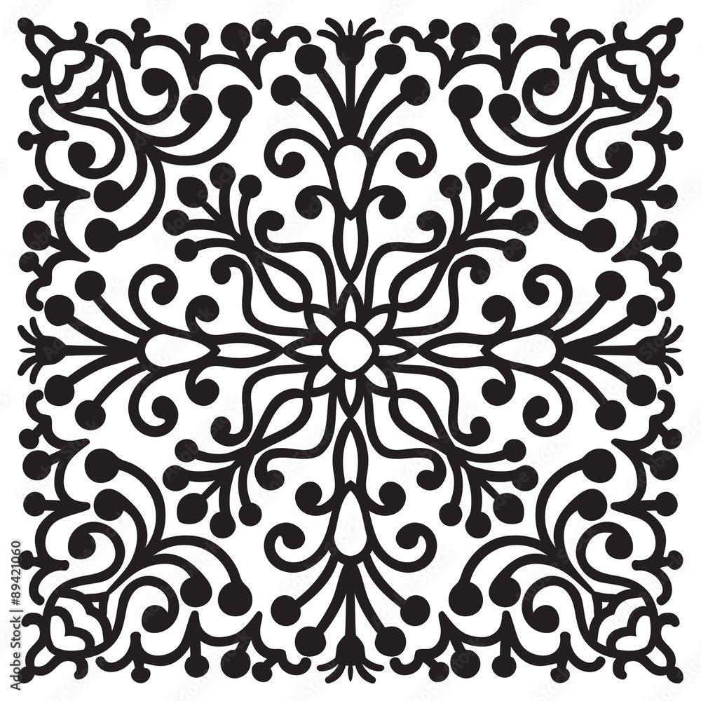 Fototapeta premium Hand drawing zentangle mandala element