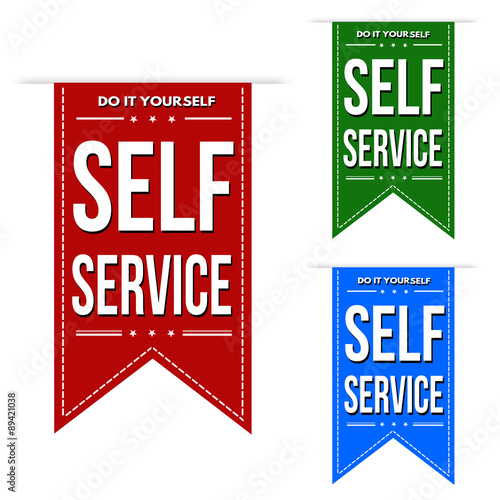 Self service set banner design