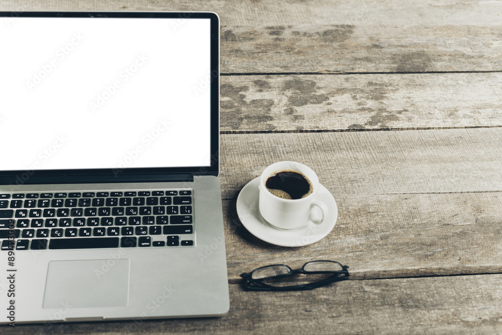 Working place. Laptop, notebook Working place. Laptop, notebook
