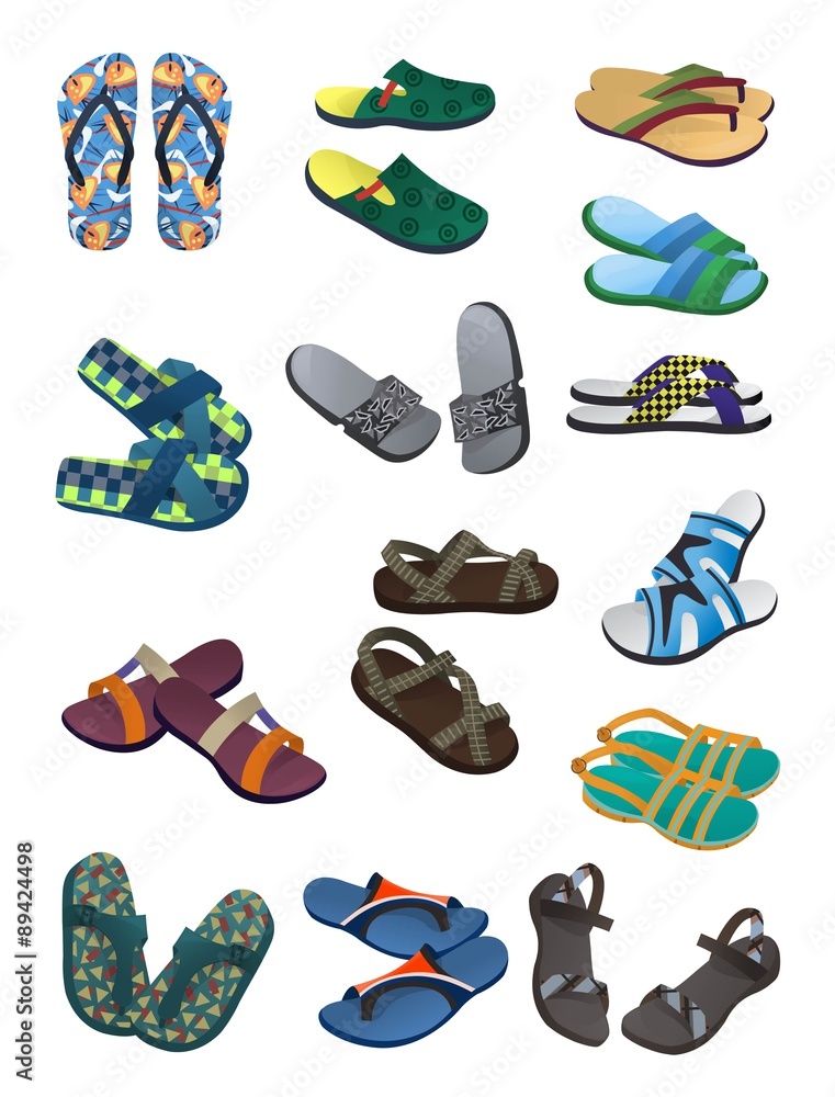 Men's flip flops and sandals