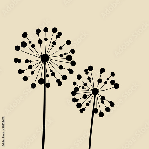 Fototapeta Naklejka Na Ścianę i Meble -  Abstract Dandalions background