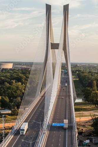 aerial view of the highway in Poland © mariusz szczygieł