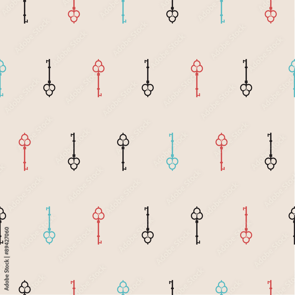 Vector Illustration of Retro keys. Vector Illustration of Retro keys.
