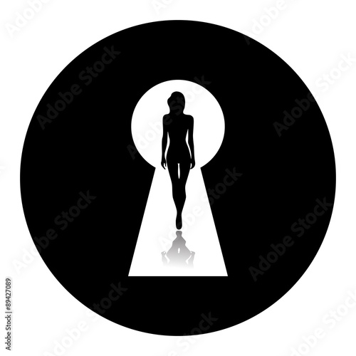 Vector illustration of beautiful female figure.