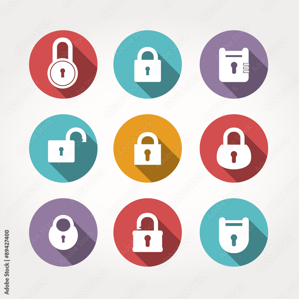 Vector Illustration of locks. Vector Illustration of locks.