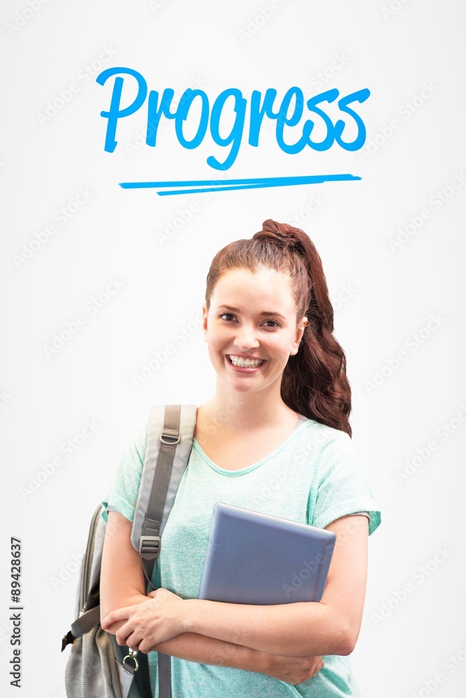 Progress against white background with vignette Progress against white background with vignette