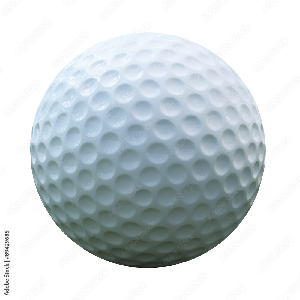 Isolated golf ball with clipping path Isolated golf ball with clipping path