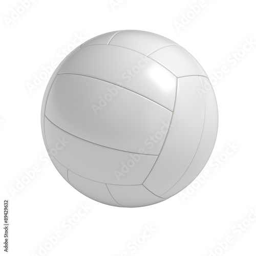Blank volleyball ball isolated with clipping path