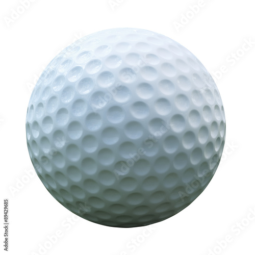 Isolated golf ball with clipping path