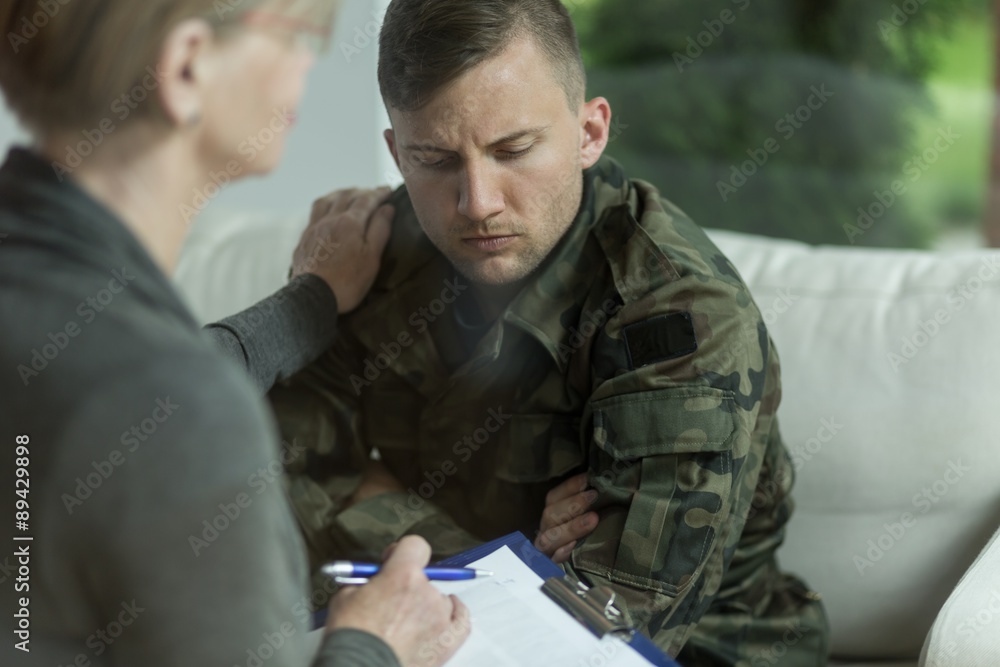 Psychiatrist and despair military man Psychiatrist and despair military man