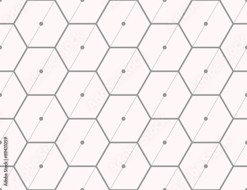 Seamless pattern of the hexagonal net