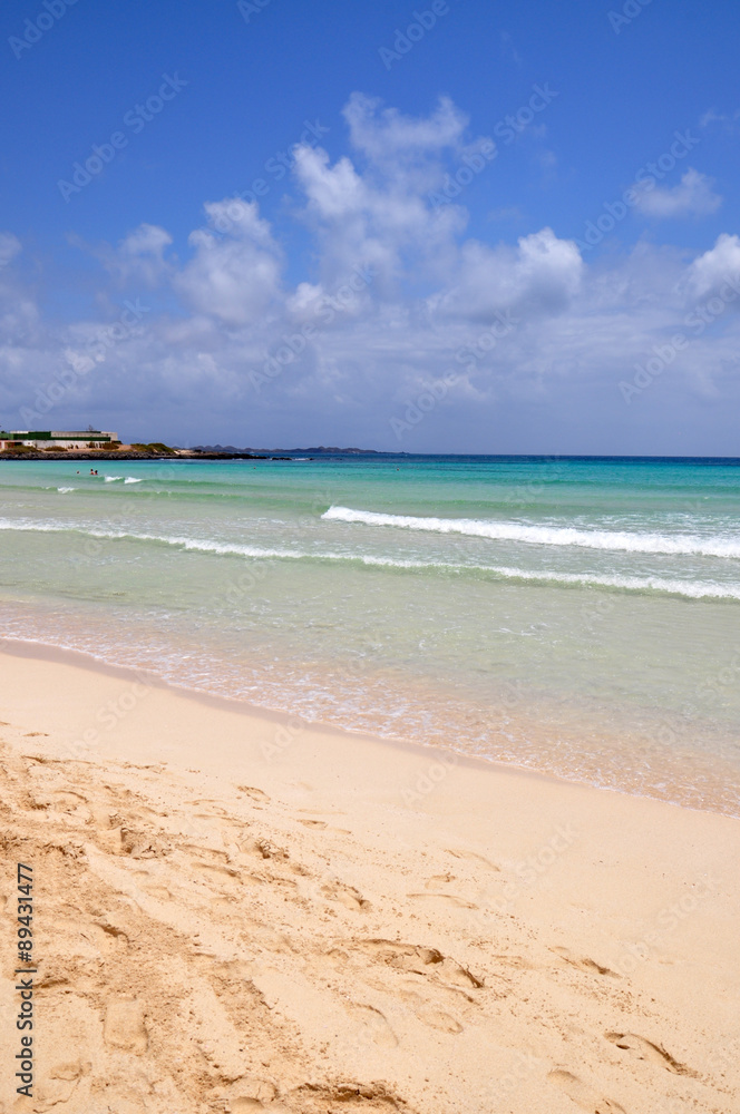 Obraz premium Amazing Corralejo beach on Fuerteventura