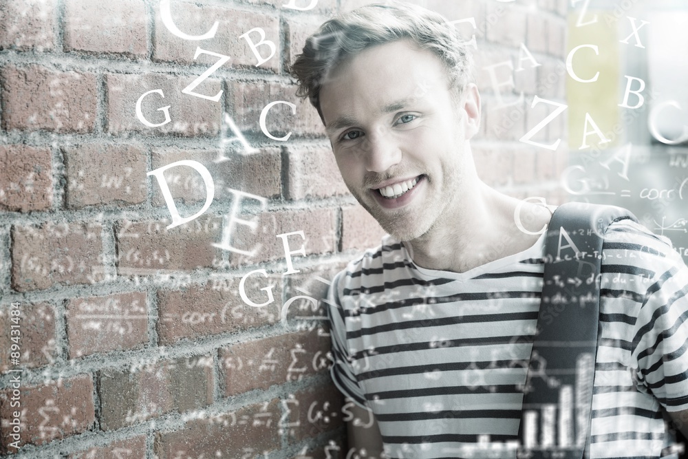 Fototapeta premium Composite image of maths equations