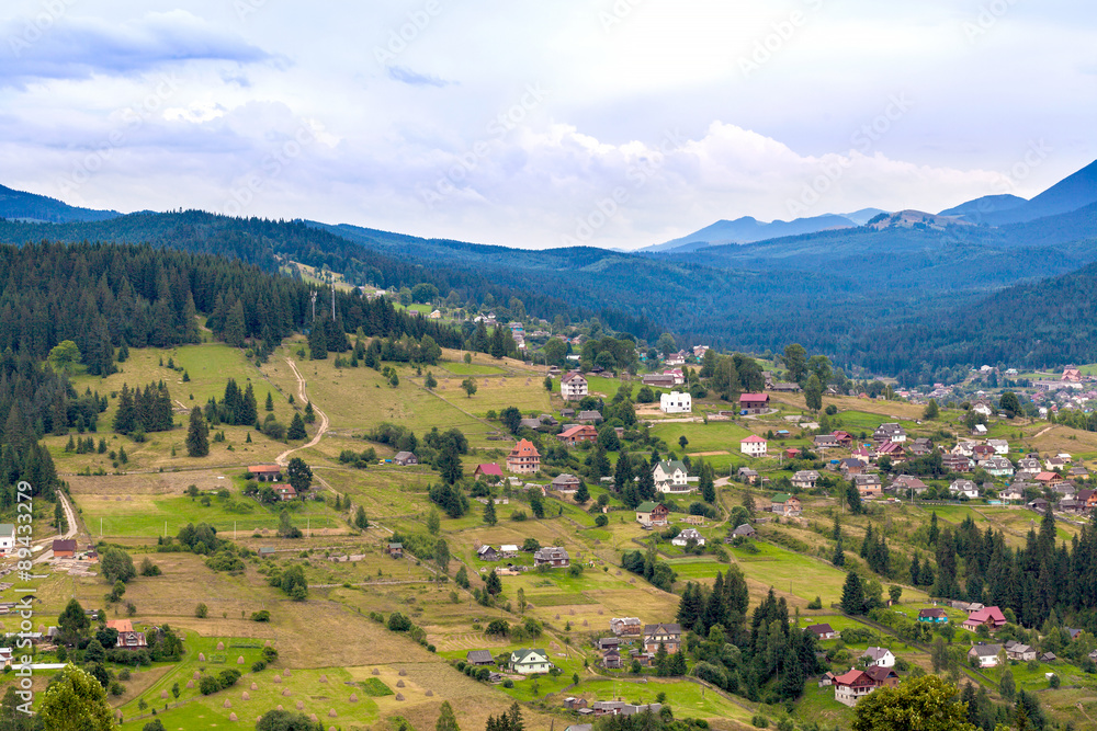 Rural mountain landscape