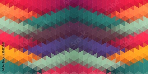Lowpoly composition with triangle shapes