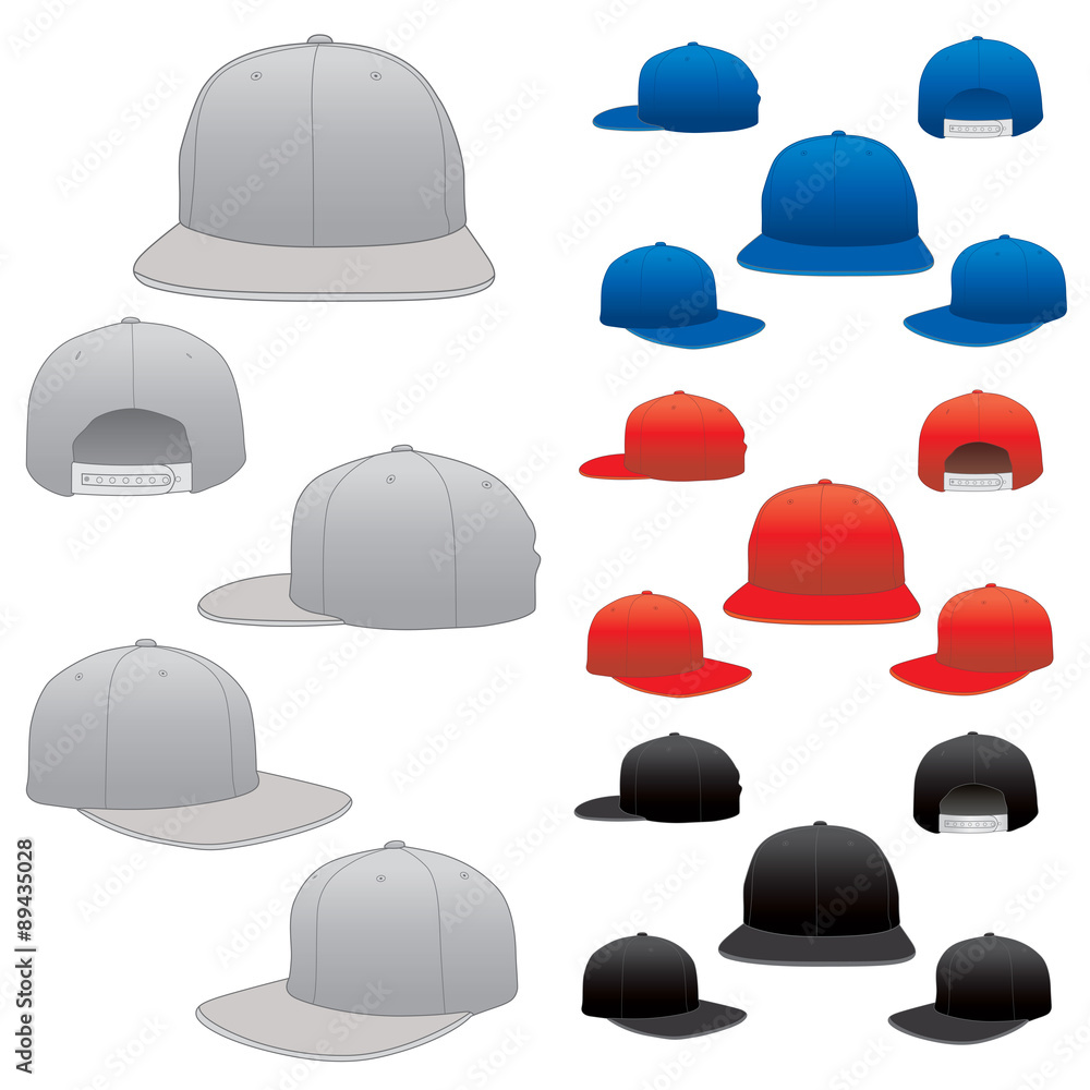 Vector Hat Cap Template Stock Vector | Adobe Stock