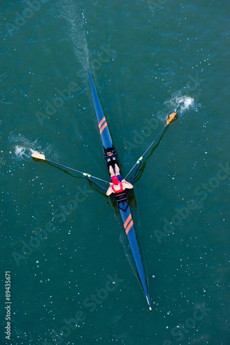 Sculler in Competition