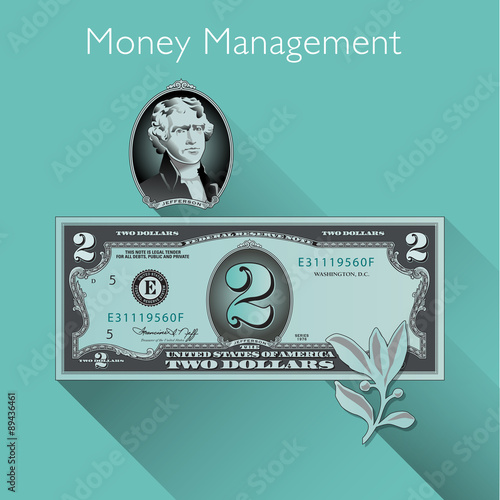 Money Management background with Space for Type
