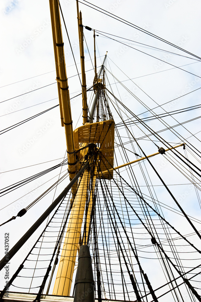 Obraz premium Rigg on a old ship