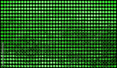 Background of multiples green dots