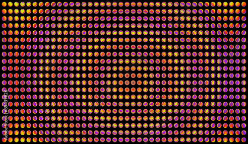 illustration of dots pattern on dark background