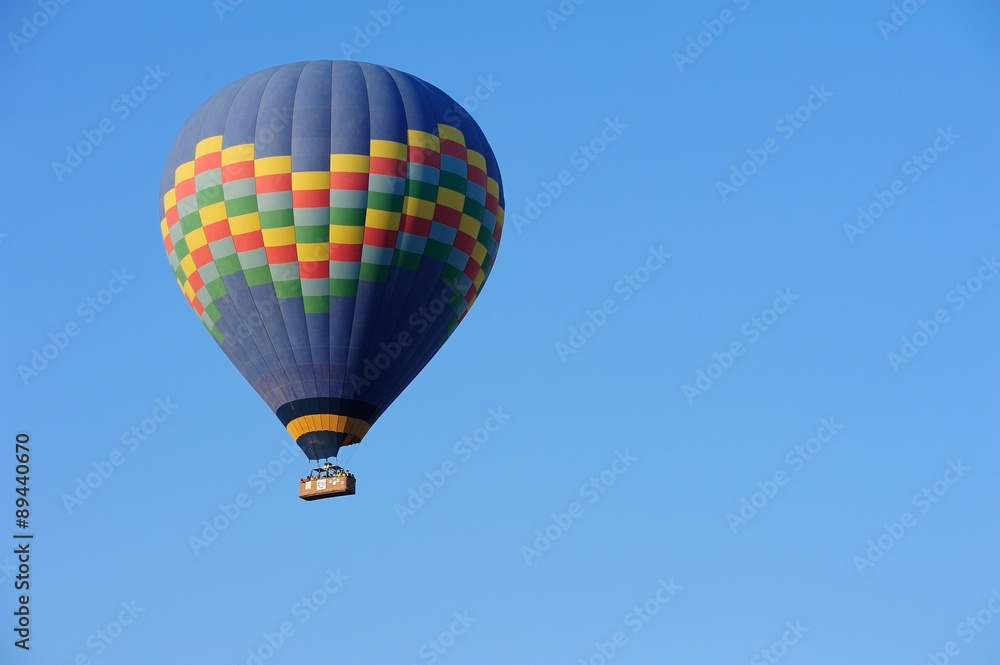 Naklejka premium Hot air balloon flying over Cappadocia Turkey
